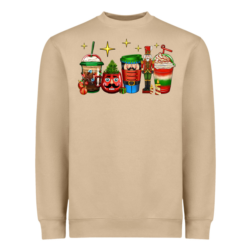 Nutcracker Coffee Heavyweight Sweatshirt by Jasminsmagicworld | Teevron