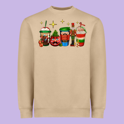 Nutcracker Coffee Heavyweight Sweatshirt Designed By Jasminsmagicworld