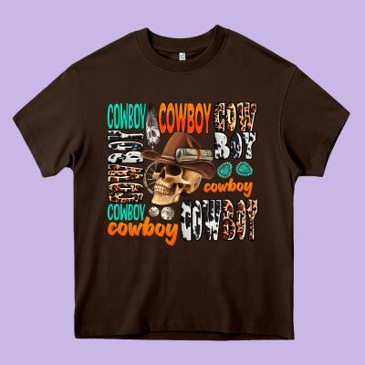 Cowboy Heavy Core Tee Designed By Adodesignshop