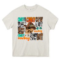 Cream cowboy Heavy Core Tee - AdoDesignShop