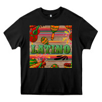 Black latino seamless pattern Heavy Core Tee - BundleAndBundleShop