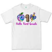 White hello first grade tie dye 3200x2400 Premium Tee - AdoDesignShop