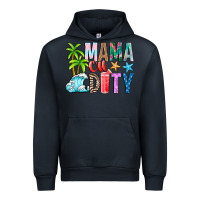 Navy Mama Of Duty Urban Hoodie - CowhideDigitalArt