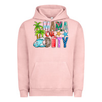 Pigment Salmon Mama Of Duty Urban Hoodie - CowhideDigitalArt