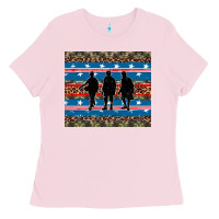 Bubblegum Pink armed forces day soldier Ladies Tee - Artiststas