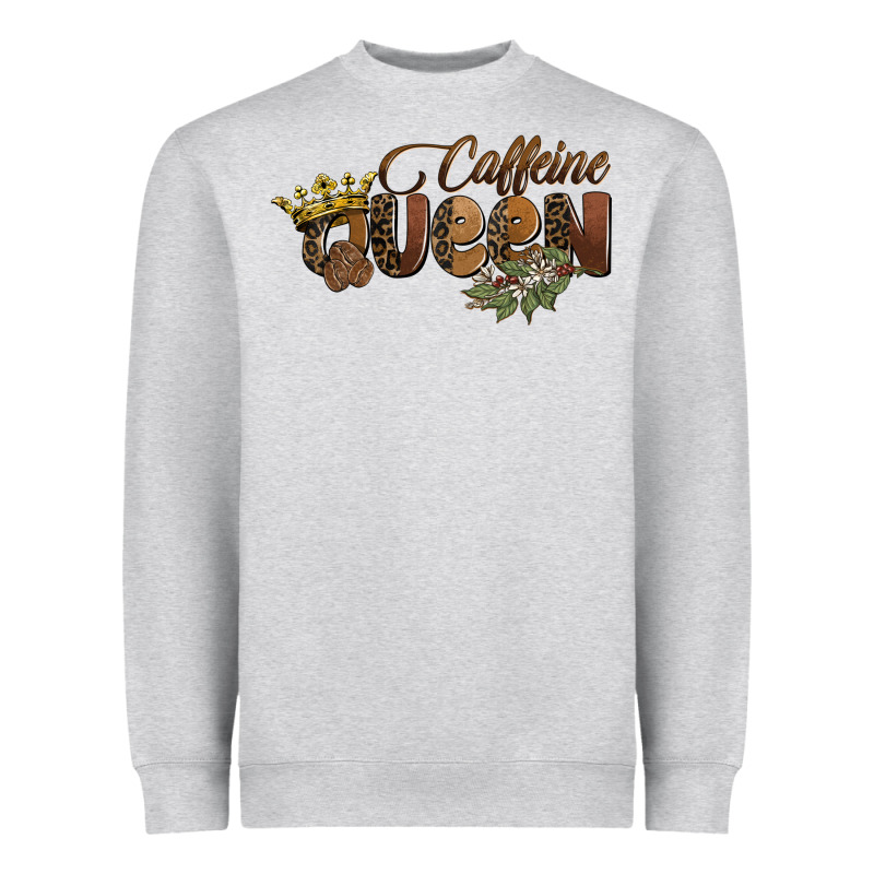 Caffeine Queen Heavyweight Sweatshirt by BarkalooDesign | Teevron
