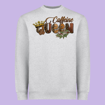 Caffeine Queen Heavyweight Sweatshirt Designed By Barkaloodesign
