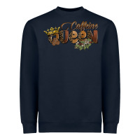 Navy caffeine queen Heavyweight Sweatshirt - BarkalooDesign