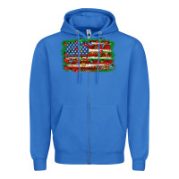 True Royal Christmas American flag 4th of july Zipper Hoodie - HowdyJamesFarm