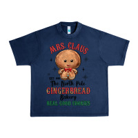 Navy mrs claus the north pole gingerbread bakery real g Urban Heavy Tee - MaliasSmallBusiness