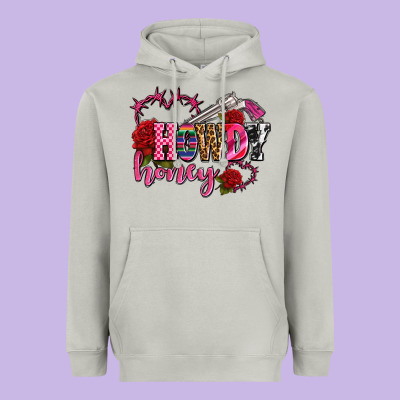 Howdy Honey Rose Olivia Heavyweight Hoodie Designed By Oliviacreatesart