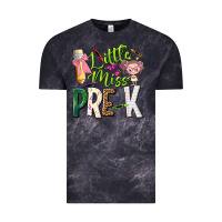Cloud Black little miss pre k Vintage Tee - NancyCooperArtShop