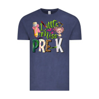 Vintage Denim little miss pre k Vintage Tee - NancyCooperArtShop