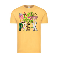 Vintage Mustard little miss pre k Vintage Tee - NancyCooperArtShop
