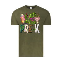 Vintage Olive little miss pre k Vintage Tee - NancyCooperArtShop