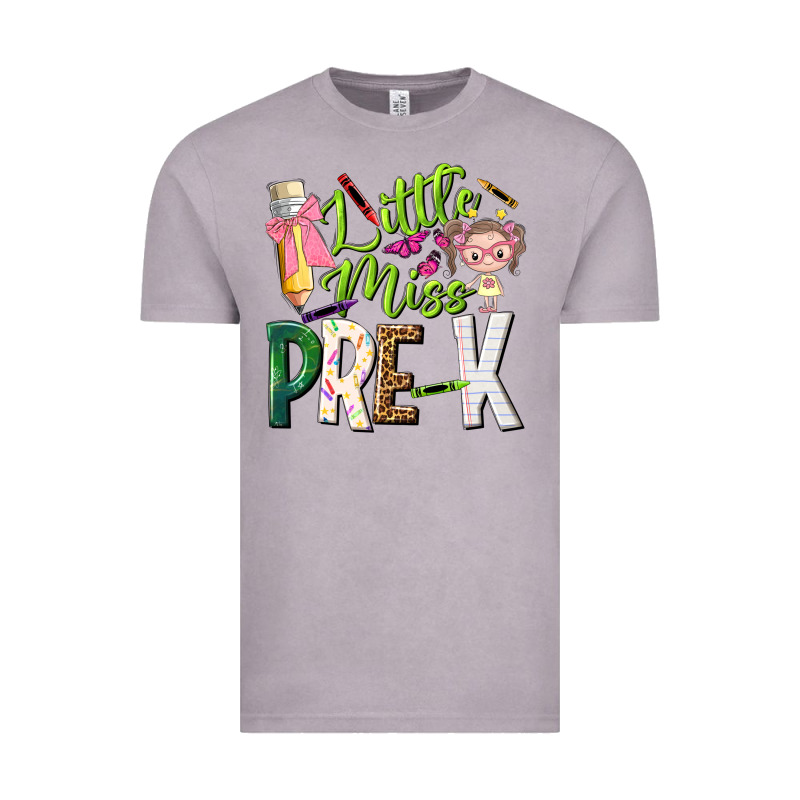 Little Miss Pre K Vintage Tee by NancyCooperArtShop | Teevron