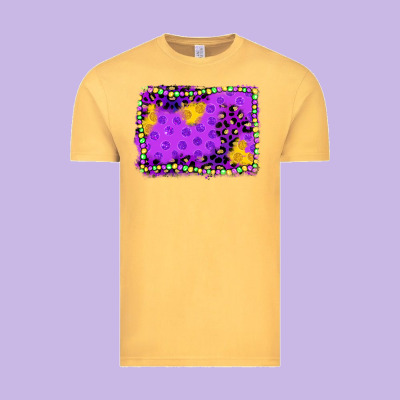 Mardi Gras Background Vintage Tee Designed By Jahusdesignshop