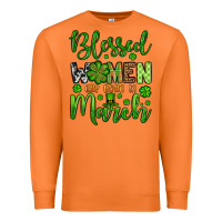 Carrot St. Patrick's Blessed women are born in March Premium Sweatshirt - OliviaCreatesArt