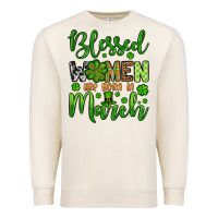 Sandshell St. Patrick's Blessed women are born in March Premium Sweatshirt - OliviaCreatesArt