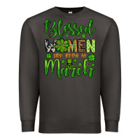 Smoke St. Patrick's Blessed women are born in March Premium Sweatshirt - OliviaCreatesArt