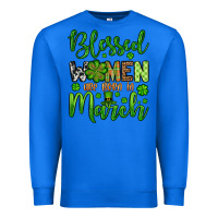 True Royal St. Patrick's Blessed women are born in March Premium Sweatshirt - OliviaCreatesArt