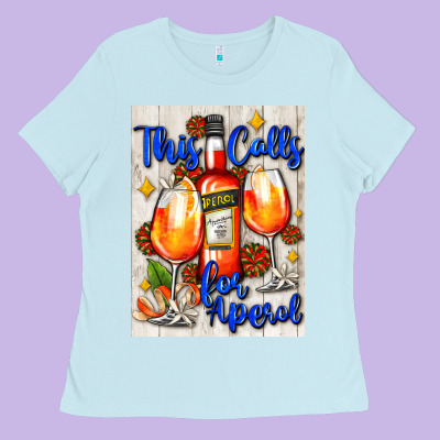 This Calls For Aperol   Air Freshener Ladies Tee Designed By Adodesignshop