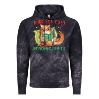 Cloud Black purrfect cozy reading vibes Vintage Hoodie - MaliasSmallBusiness