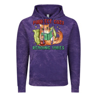 Cloud Purple purrfect cozy reading vibes Vintage Hoodie - MaliasSmallBusiness