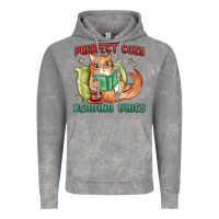 Cloud Rock purrfect cozy reading vibes Vintage Hoodie - MaliasSmallBusiness
