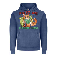 Vintage Denim purrfect cozy reading vibes Vintage Hoodie - MaliasSmallBusiness