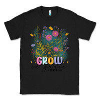 Black grow in grace Classic Tee - MaliasSmallBusiness