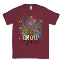 Burgundy grow in grace Classic Tee - MaliasSmallBusiness