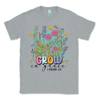 Heather Grey grow in grace Classic Tee - MaliasSmallBusiness