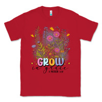 Red grow in grace Classic Tee - MaliasSmallBusiness