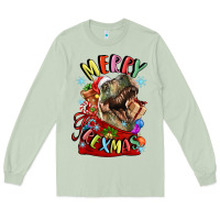 Matcha t rex merry rexmas Long Sleeve Tee - LillyAllenDesigns