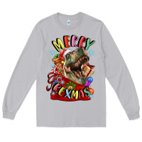 Moon Dust t rex merry rexmas Long Sleeve Tee - LillyAllenDesigns