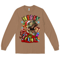 Toasted Coconut t rex merry rexmas Long Sleeve Tee - LillyAllenDesigns