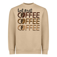 Mushroom but first coffee coffee coffee Heavyweight Sweatshirt - BarkalooDesign