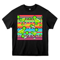 Black margarita serape seamless pattern Heavy Core Tee - BundleAndBundleShop