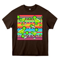 Chocolate Brown margarita serape seamless pattern Heavy Core Tee - BundleAndBundleShop