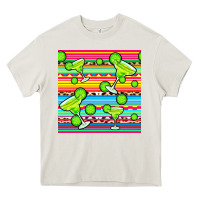 Cream margarita serape seamless pattern Heavy Core Tee - BundleAndBundleShop