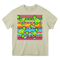Mossy margarita serape seamless pattern Heavy Core Tee - BundleAndBundleShop