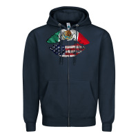 Navy mexico usa lips Zipper Hoodie - TumblerDesignByShophia