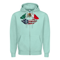 Seafoam mexico usa lips Zipper Hoodie - TumblerDesignByShophia