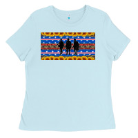 Baby Blue armed forces day soldier Ladies Tee - Artiststas