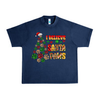 Navy i believe in santa paws Urban Heavy Tee - MaliasSmallBusiness