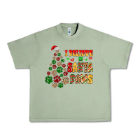 Oil Green i believe in santa paws Urban Heavy Tee - MaliasSmallBusiness