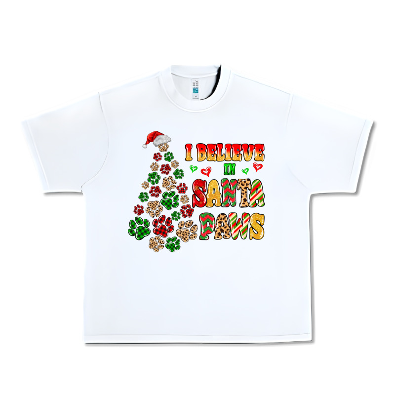 I Believe In Santa Paws Urban Heavy Tee by MaliasSmallBusiness | Teevron