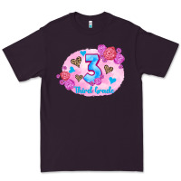 Plum back to school flowers third grade 3200x2400 Premium Tee - AdoDesignShop