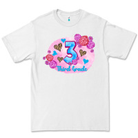White back to school flowers third grade 3200x2400 Premium Tee - AdoDesignShop